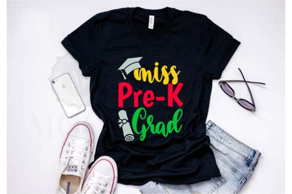 Celebrate with Miss Pre-K Grad: A Charming Embroidery Design