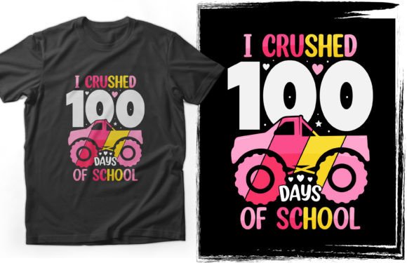 Celebrating Milestones: I Crushed 100 Days of School T-shirt