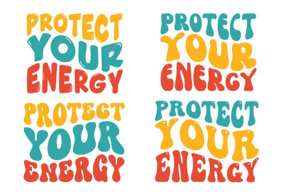 Protect Your Energy Retro Wavy T-shirt
