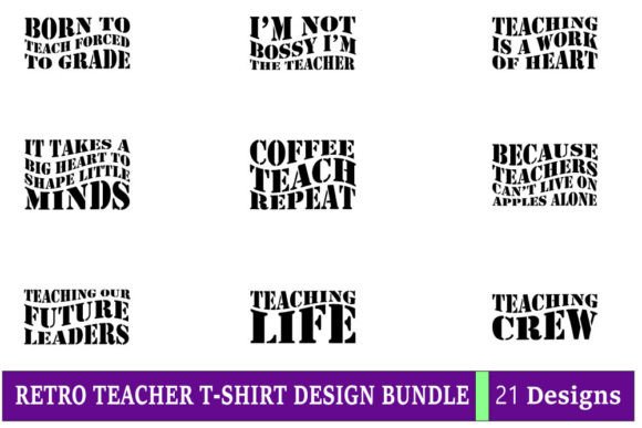 Retro Teacher T-Shirt Design Bundle Review