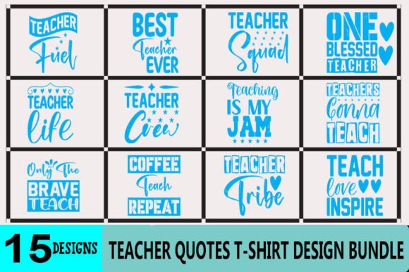 Teacher Quotes T-Shirt Bundle: A Versatile Design Set