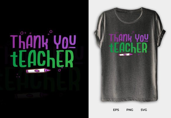 Thank You Teacher Typography: A Perfect Embroidery Design